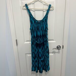 EUC Gap Midi Braid Dress in Blue/Navy Blue